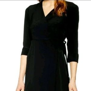Top Shop Black Wrap Dress